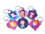 Click for FULL SET OF 6PC Disney Princess Rubber Keychain COLLECTION BY TOMY Detail