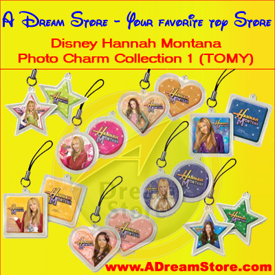 Detail Picture for FULL SET OF 8PC DISNEY HANNAH MONTANA PHOTO CHARMS COLLECTION