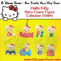 Click for FULL SET OF 8PC HELLO KITTY RETRO CHARM  CELL PHONE STRAP COLLECTION Detail