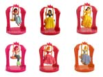 Click for FULL SET OF 6PC Disney Princess Figures COLLECTION Set #4 BY TOMY Detail