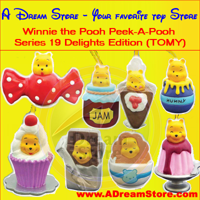 Detail Picture for FULL SET OF 8PC WINNIE THE POOH Peek-A-Pooh DELIGHTS EDITION CANADA VERSION